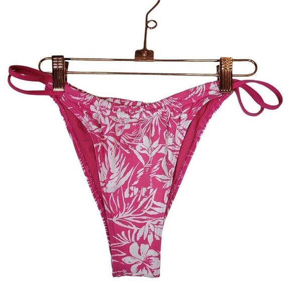 Roxy Blooming Ride Small Mini Bikini Bottoms (Size L/12) - Picture 3 of 8